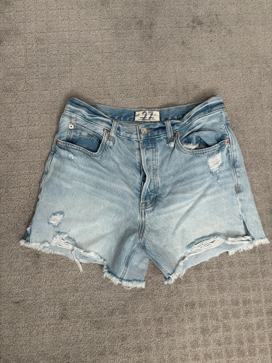 We The Free Pants - We The Free Light Blue Distressed Denim Cutoff Shorts